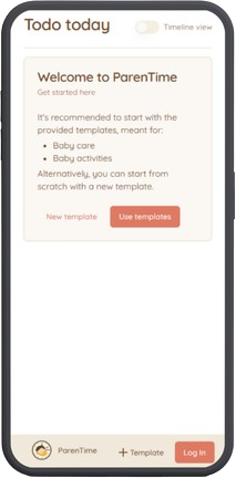 App landing page